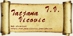 Tatjana Vićović vizit kartica